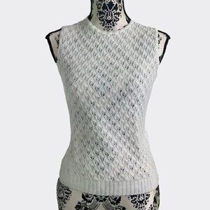 Vintage Alpine Knitters Ltd. Crochet Knit Top 1970s